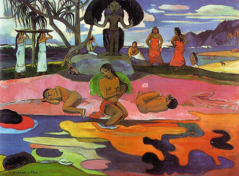Day of the Gods - Paul Gauguin Painting